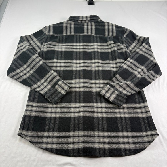 Brixton Flannel Shirt Mens 2XL Lot Of 2 Blue Gray Bowery Long Sleeve Heavy - Picture 16 of 16